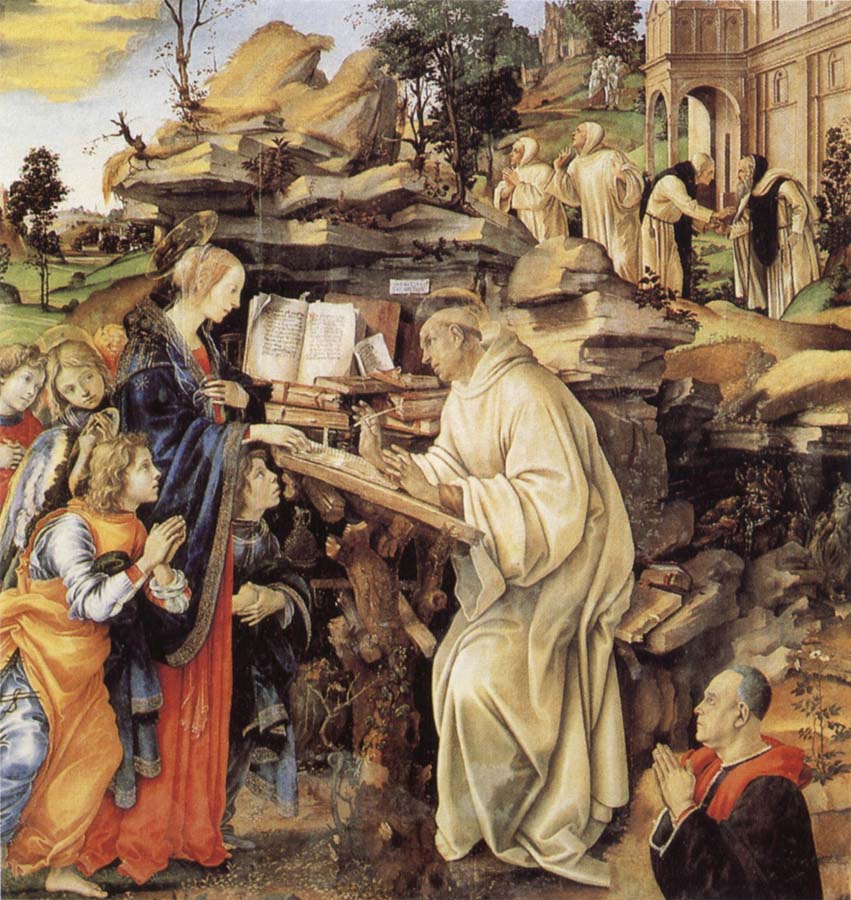 Fra Filippo Lippi The Vision of St Bernard